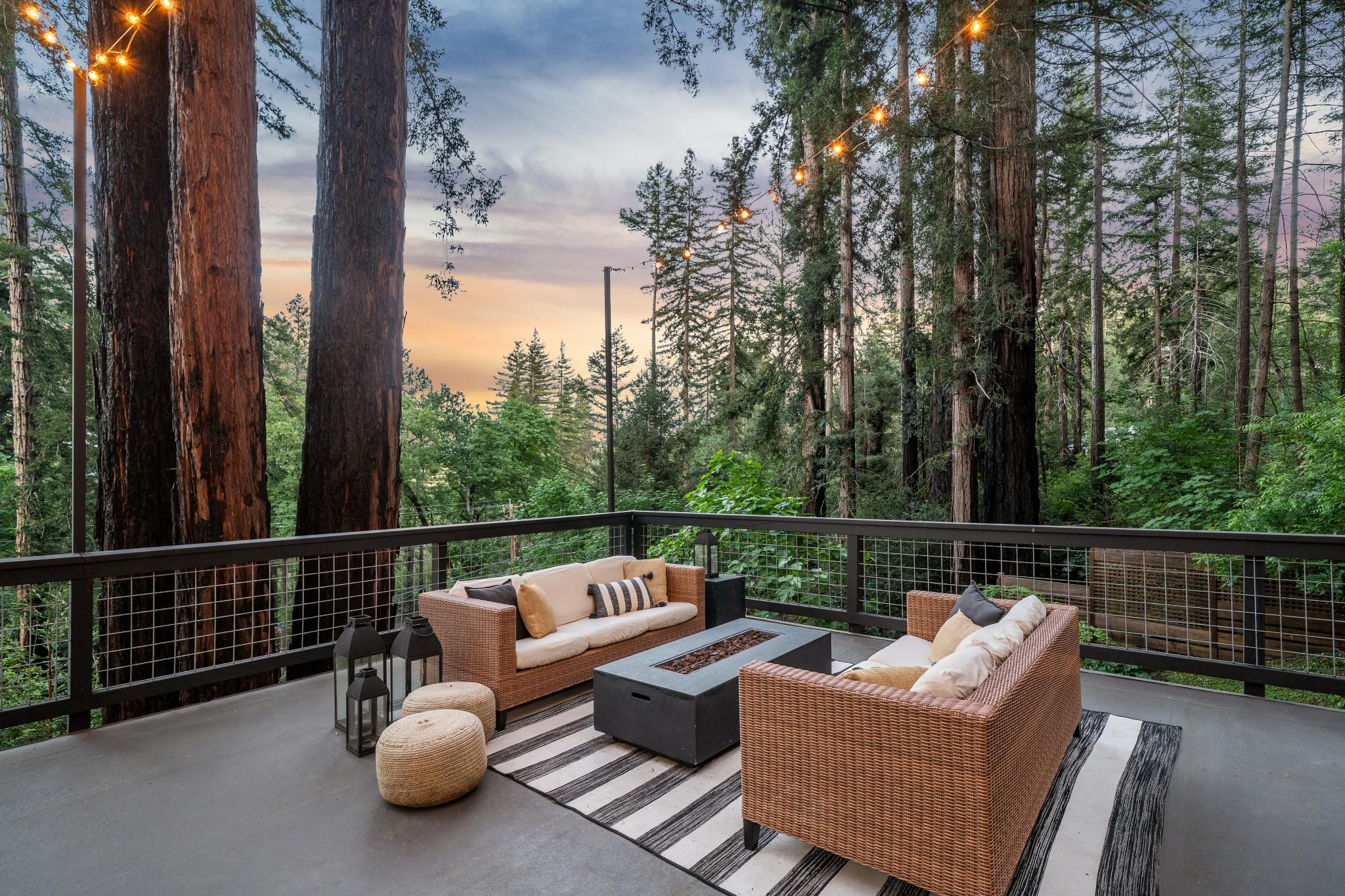 Sunset from the deck — sound healing at twilight